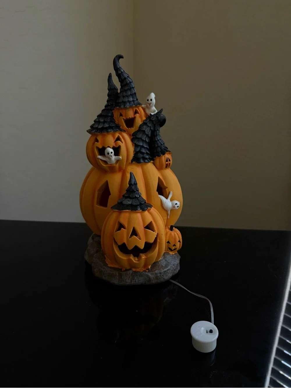 Halloween Pumpkin Witch Ghost Lighted Tabletop Decor